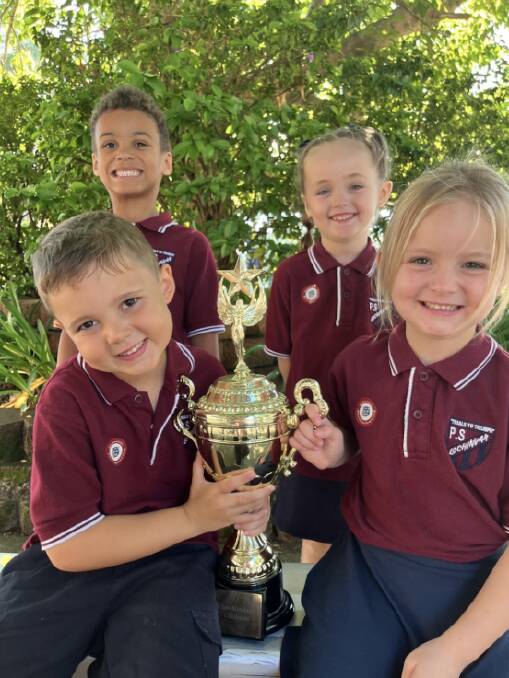 Lochinvar Public School kindergarten students were delighted to be attendance champions for two fortnights in a row. Picture supplied