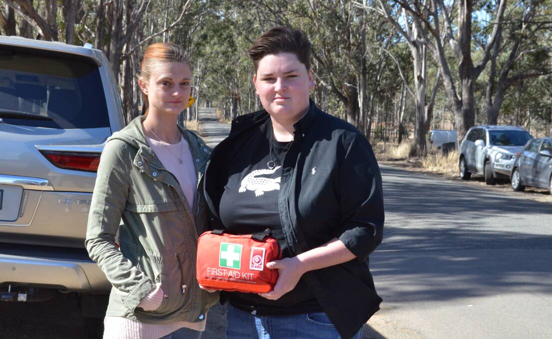 VITAL SKILLS: St John Ambulance volunteers Tamara Hilton and Em Worthington say the recent accident on Palmers Lane highlights the importance of learning first aid.