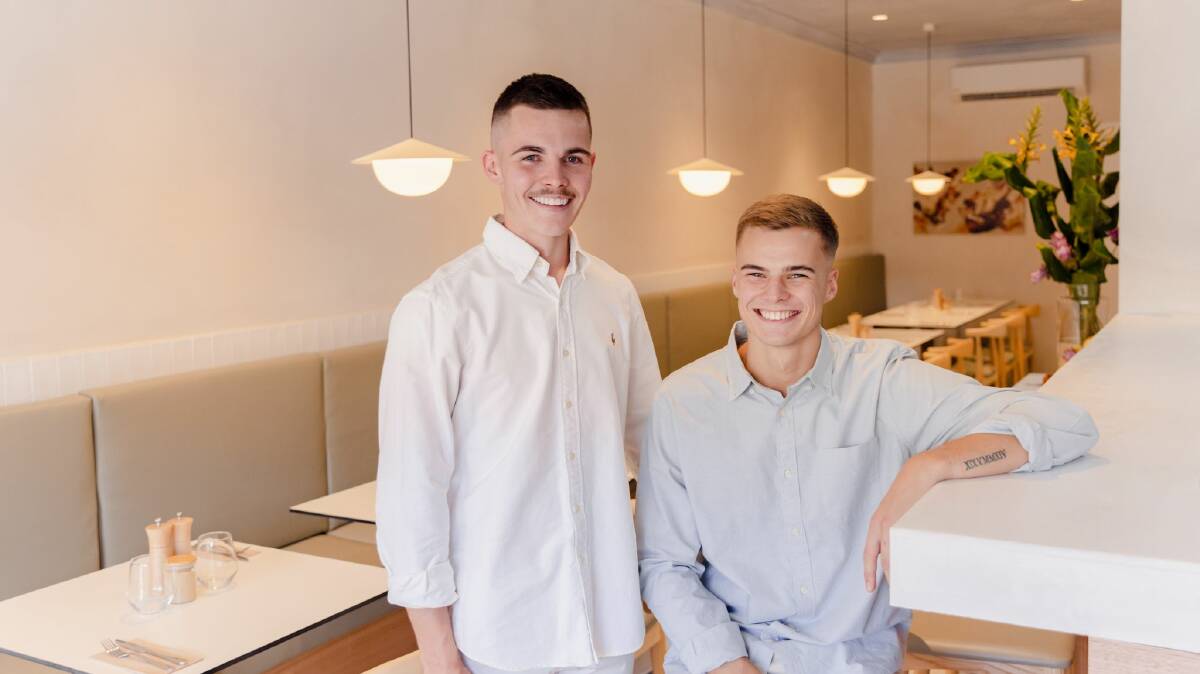 Noah Leonard and Blake Gontier are the faces behind Cessnock's newest cafe, Arthurs Pantry. Picture by katiewadestudio 