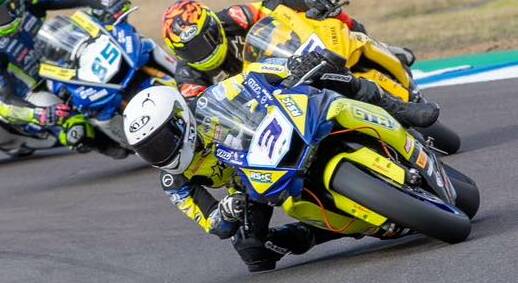 Cameron Dunker competes at Morgan Park Raceway in the Australian Supersport Championship. Picture by TAYCO Creative