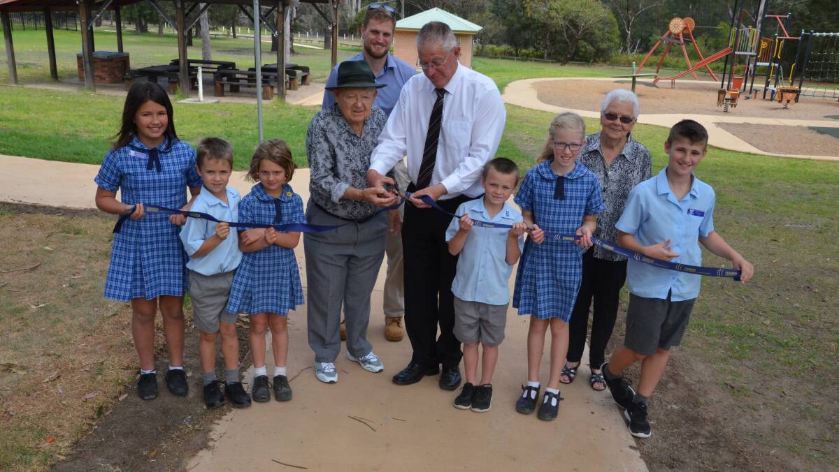 UPGRADE: The new footpath and carpark at Kitchener Poppethead Park were officially opened on October 10.