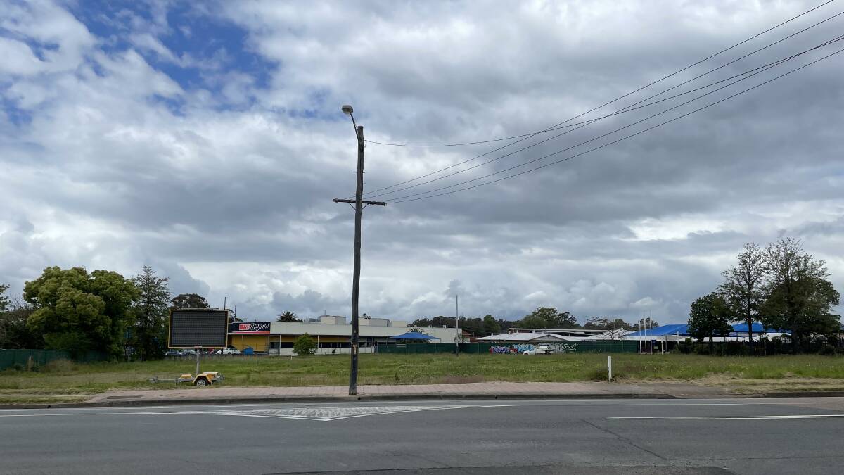The site of the service station, convenience store, car wash and Hungry Jacks development on Wollombi Road, Cessnock.