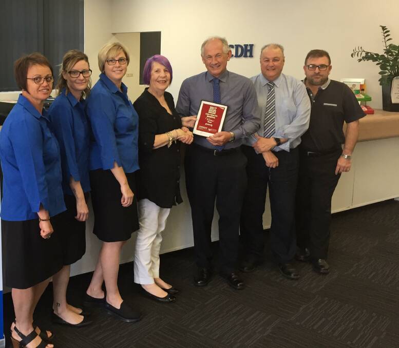 Cessnock District Health Benefits Fund won the Team of the Year award at the 2017 Cessnock Customer Service Awards.