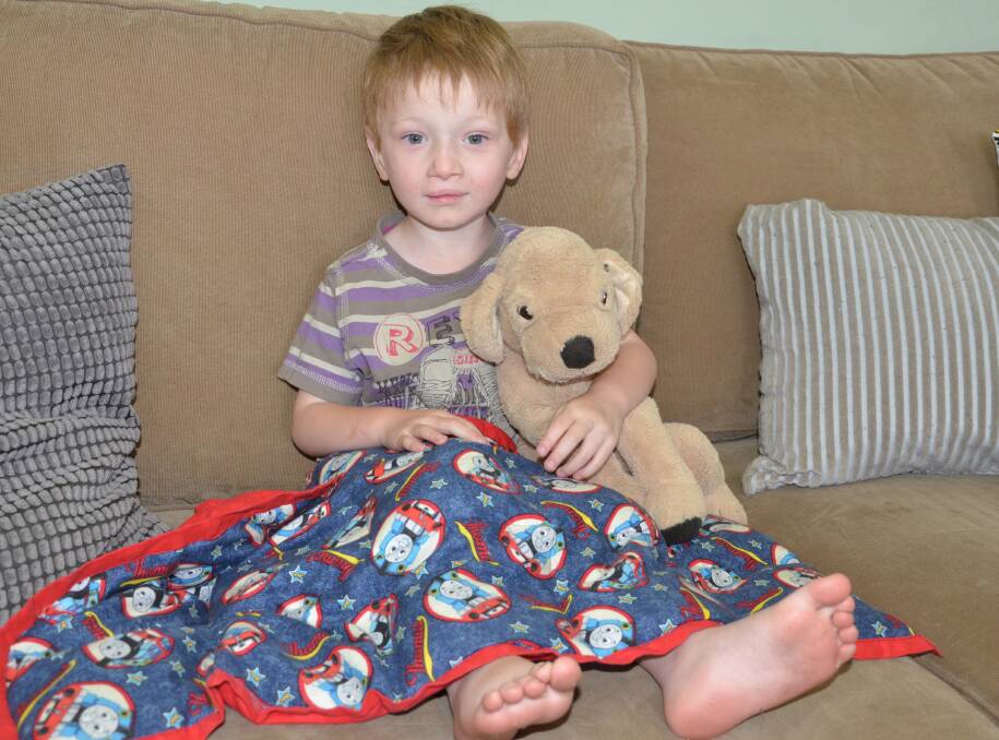 ASSISTANCE: Bellbird boy Aaron Dewey, 4, has autism. His parents are raising money so Aaron can get an assistance dog, which will help him gain independence.