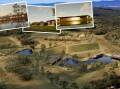 An artist's impression of development, which includes a wellness centre, a restaurant, glamping and hotel villas.