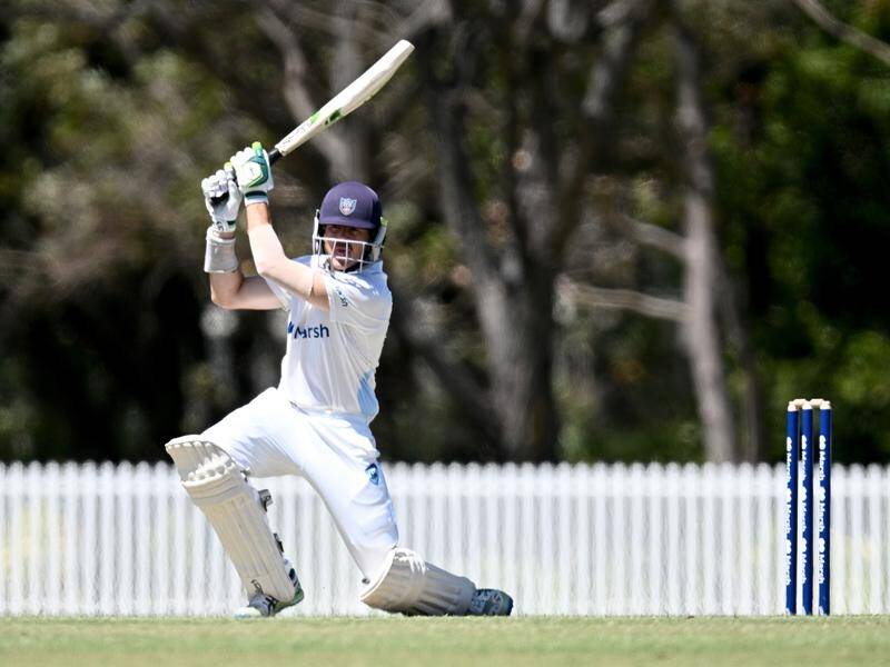 Daniel Hughes goes into day three of NSW's Sheffield Shield clash with South Australia 71 not out. (Dan Himbrechts/AAP PHOTOS)