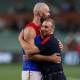 Demons coach Simon Goodwin is backing Max Gawn to continue his good form against benchmark Geelong. (Matt Turner/AAP PHOTOS)